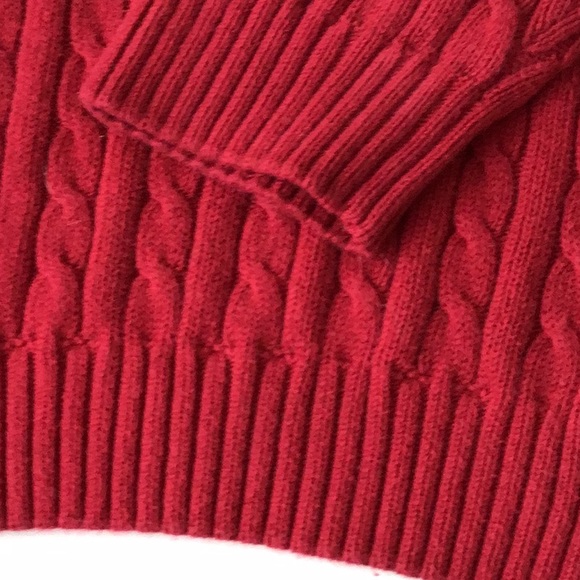 Ruby red Chaps Men’s cotton sweater, S - Picture 4 of 4